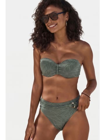LASCANA Bügel-Bandeau-Bikini-Top in oliv