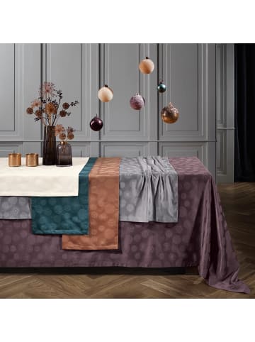 Erwin Müller Jacquard, Baumwollmischung Mitteldecke Calvia in creme