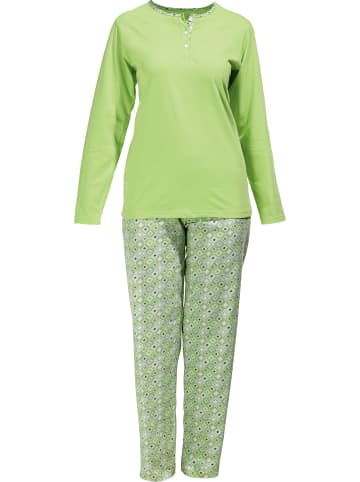 Erwin Müller Single-Jersey Schlafanzug in apfelgrün