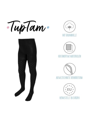 TupTam Mädchen Strickstrumpfhosen Bunt Gemustert 6er Pack in rosa/grau