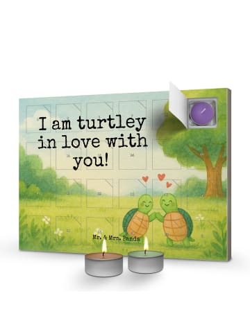 Mr. & Mrs. Panda Kerzen Adventskalender Schildkröten Paar Design... in Weiß