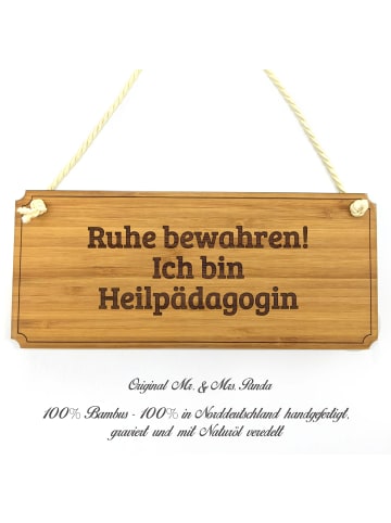Mr. & Mrs. Panda Wegweiser Heilpädagogin mit Spruch in Keine Angabe