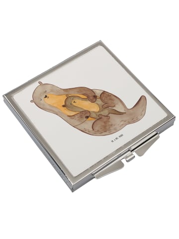 Mr. & Mrs. Panda Schminkspiegel Otter Kind ohne Spruch in Weiß