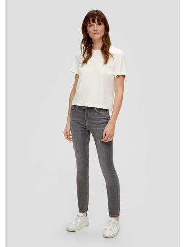 S. Oliver Jeans-Hose lang in Grau