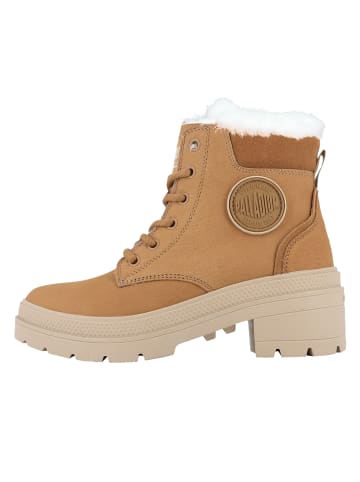 Palladium Schnürschuhe in Hellbraun
