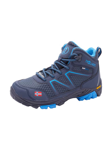 Trollkids Wanderschuh "SKARVAN Mid" in Marineblau / Mittelblau