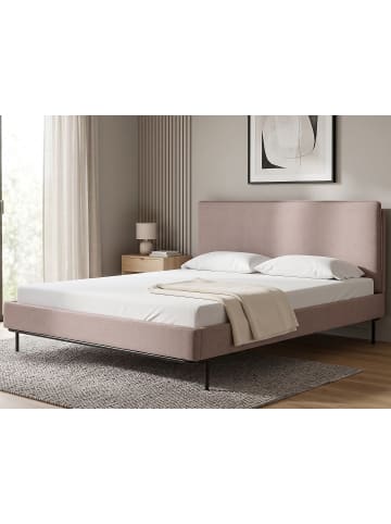 Beliani 2-tlg Doppelbett CORIO in Beige/Schwarz