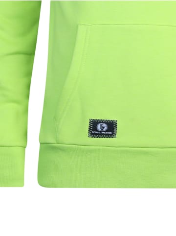 SCHIETWETTER Kapuzenpullover "Schietwetter" in lime-black