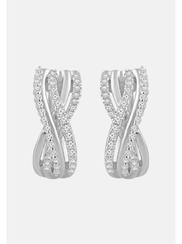 Diamant Exquis Ohrringe aus 375 Weißgold mit Diamant
