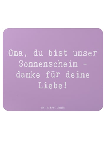 Mr. & Mrs. Panda Mouse Pad Spruch Oma Sonnenschein mit Spruch in Lavendeltraum