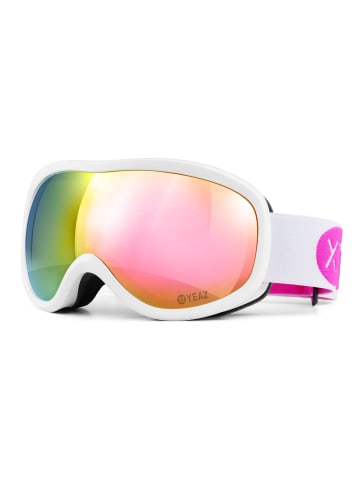 YEAZ STEEZE ski- und snowboard-brille pink/weiss in weiß