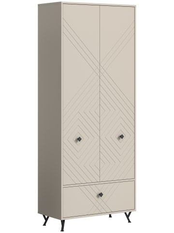 xonox.home Garderobenschrank  (B/H/T: 80x190x35 cm) in sandbeige