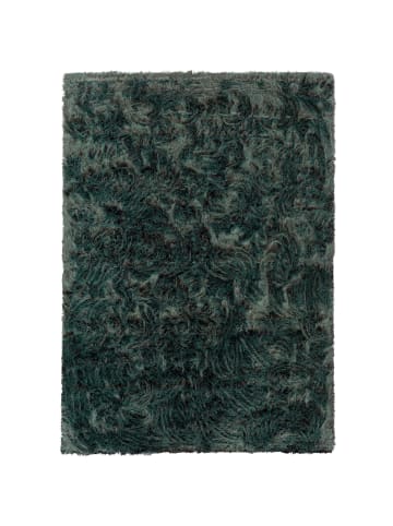 Pergamon Luxus Super Soft Fellteppich Aspen Meliert in Petrol Mix