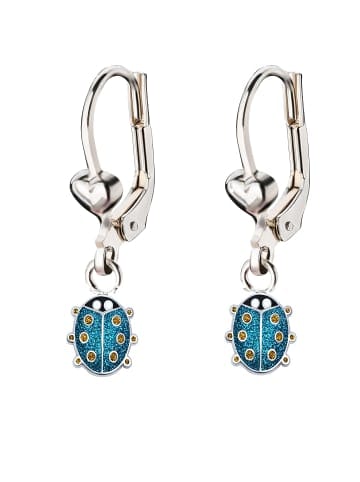 schmuck23 Silber-Ohrringe 925 Marienkäfer 1,0 cm x 1,0 cm