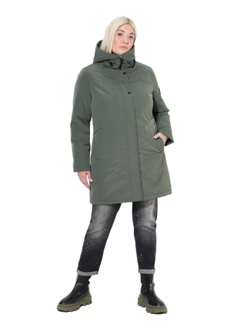Ulla Popken Mantel in grau grün