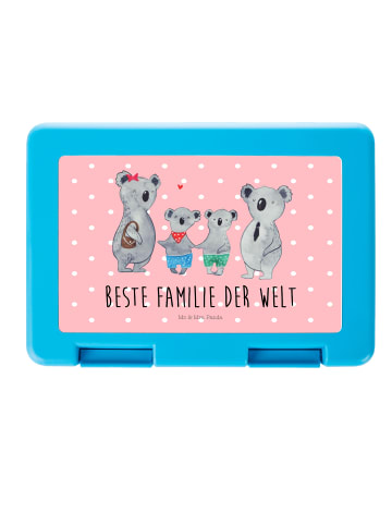 Mr. & Mrs. Panda Bento Box Koala Familie zwei mit Spruch in Rot Pastell