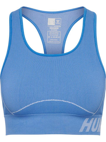 Hummel Hummel T-Shirt Hmlte Training Damen Dehnbarem Feuchtigkeitsabsorbierenden Nahtlosen in RIVIERA/BLUE BELL MELANGE