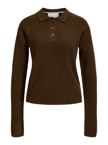 JJXX Gestricktes Polo in Demitasse
