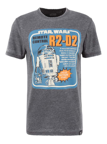 Re:Covered T-Shirt Star Wars R2D2 Remote Control in dunkelgrau