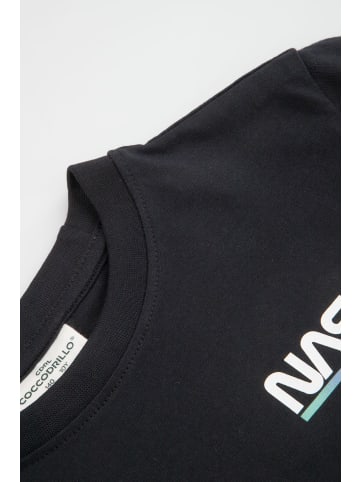 Coccodrillo T-shirt mit kurzen Ärmeln in schwarz