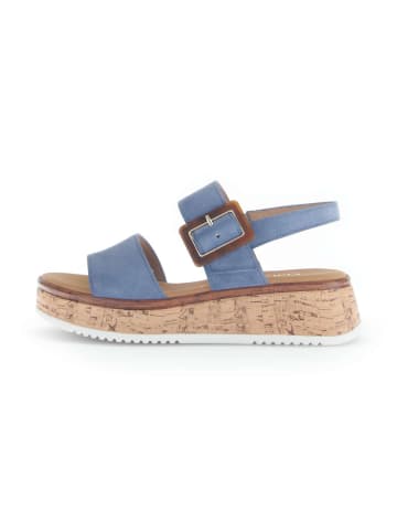 Gabor Plateau Sandalen in blau