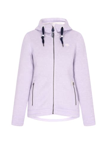 Schmuddelwedda Damen Strickfleecejacke in Grauviolett Melange