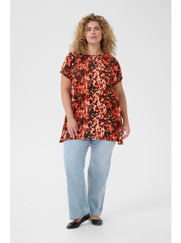 KAFFE curve Tunika KCami in Grenadine Leopard Print