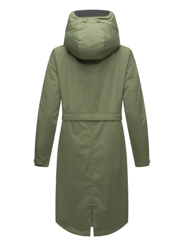 Navahoo Kurzmantel Silberperlee in Dusty Olive