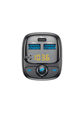 FOREVER Forever FM-Transmitter BT 2 x USB-A 1 x USB-C PD 30W TR-370 schwarz