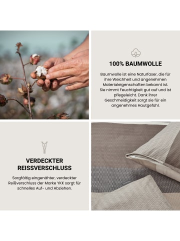Schiesser Renforcé-Bettwäsche-Set Endy Stripes in Grau