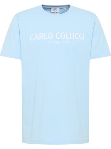 Carlo Colucci T-Shirt di Comun in Blau