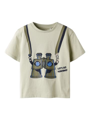 name it Kurzarm T-Shirt Bio-Baumwolle Nmmhenni in swamp