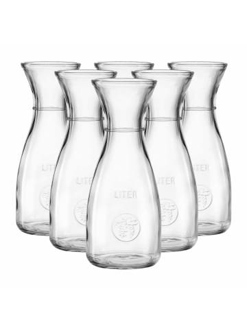Ritzenhoff & Breker 6er Set Karaffen Bordeaux in Transparent 1 Liter in transparent