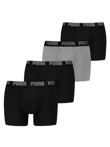 Puma Boxershort 6er Pack in Rot/Schwarz/Blau/Grau