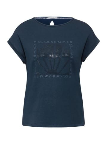 Cecil T-Shirt in dark petrol blue