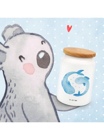 Mr. & Mrs. Panda Kaffeedose Sternzeichen Fische ohne Spruch in Weiß