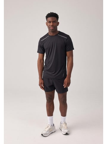 SNOCKS Trainingsshirt mit Reflexstreifen Herren in Schwarz