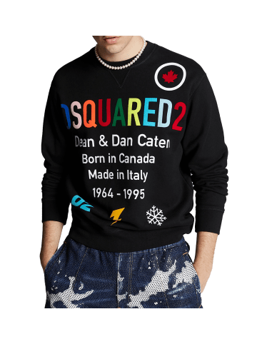 Dsquared2 Dsquared2 Rainbow Pullover Schwarz Herren