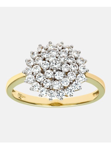Diamant L'éternel Verlobungsring aus 375 Gelbgold mit Zirkonia
