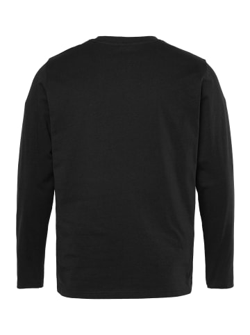 Men Plus Kurzarm T-Shirt in schwarz