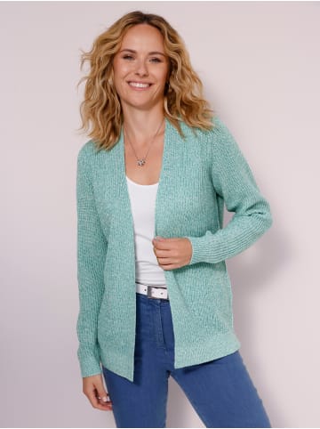 Sieh an! Strickjacke in ozean-ecru-meliert