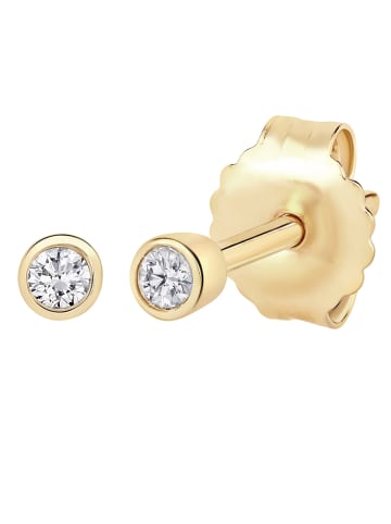 Glanzstücke München Ohrstecker aus Sterling Silber mit Topas in gelbgold