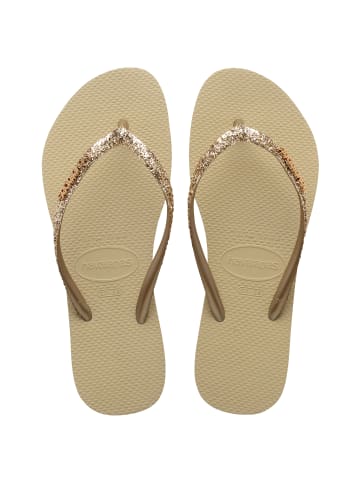 Havaianas Flip-Flop zum Hineinschlüpfen Slim Glitter II Sand beige