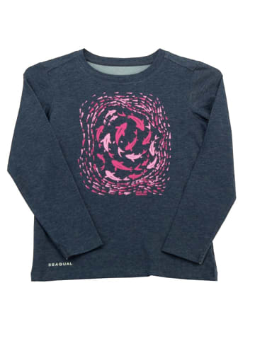 Jack Wolfskin Shirt Ocean Longsleeve recycelt in Blau