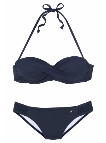 S. Oliver Bügel-Bandeau-Bikini in marine