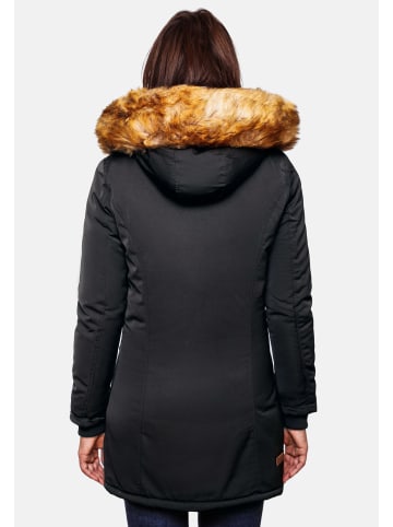 Marikoo Wintermantel Karmaa in Schwarz