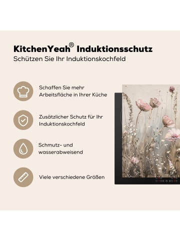 KitchenYeah Herdabdeckplatte Blumenfeld