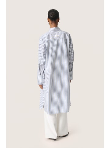 Soaked in Luxury Kleid SLMimilou Relaxed fit in Blue Stripe