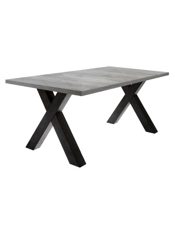58 aufm Kessel ESSTISCH ausziehbar Eike 7 140 x 90 x 75 Esszimmertisch Schwarzstahl/Beton