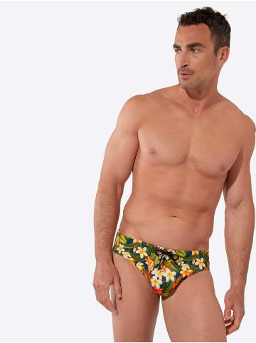 HOM Badehose Swim Mini Briefs Etna in navy print